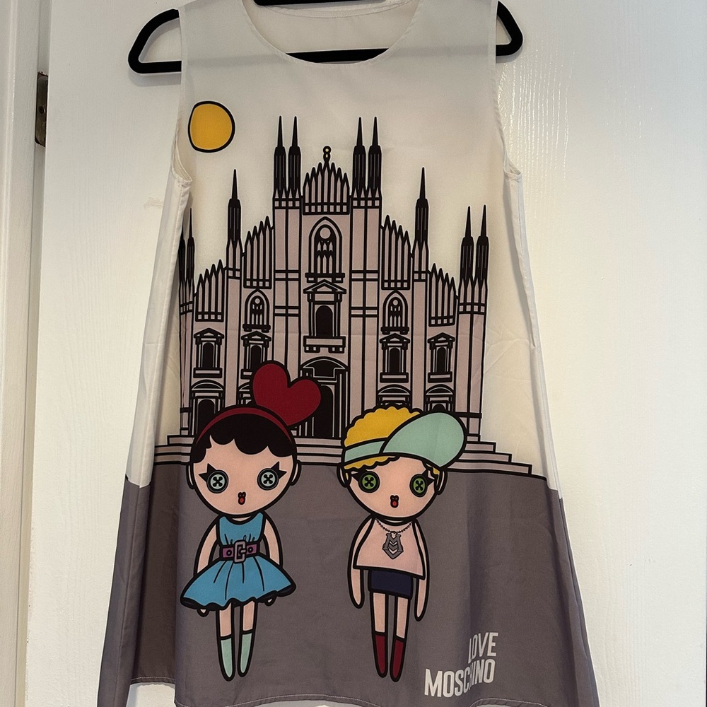Love Moschino Text Print Dress